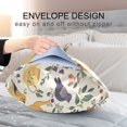 thumbnail image 4 of Yayeee Pillowcase Standard Size Set of 2 Satin Wrinkle Resistant Envelope Pillow Case, Birds and Teapots, 4 of 8