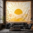 thumbnail image 6 of Golden Sunrise Over Hills Landscape, Peaceful Boho for Nature Lovers, Bohemian Home Decor Art, Thanksgiving Gift, Tapestry Wall Hanging for Bedroom and Living Room, 6 of 7