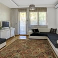 thumbnail image 4 of Ottomanson Non-Slip Area Rug for Living Room 7'10" x 9'10" Durable Low Profile Carpet, Beige Paisley, 4 of 8