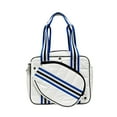 thumbnail image 3 of S SERENABLE Racket Bag Carrying Squash Racquet Bag Removable Adjustable Strap Tennis Bag White, 3 of 9