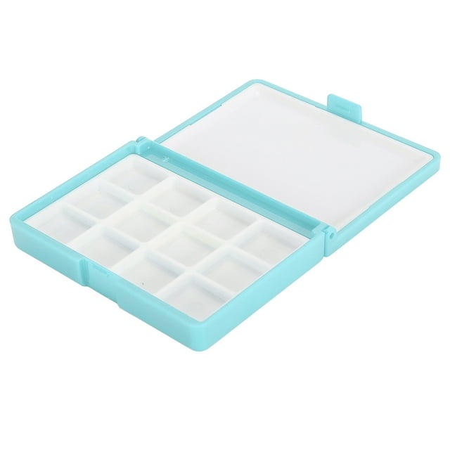 Boîte d'Aquarelle Vide, Boîte de Pigment de Peinture en Plastique Portable Boîte d'Aquarelle Vide de Rangement Polyvalente Compacte pour les Rouges à Lèvres Acryliques