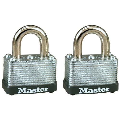Master Lock 22T 1-1/2' No. 22 Warded Laminated Padlocks 2 Pack