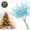 Blue, variant on Crystal Picks for Christmas Tree, 50Pcs Glitter Branches with Wire Stems, Icy White Floral Decor for Trees Wreaths and Centerpieces