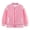 Hot Pink, variant on Coerni Boys Girls Varsity Baseball Jacket Button Down Striped Trim Letterman Outerwear Toddler & Teen School Streetwear Jackets