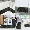 thumbnail image 5 of Dark Blue Sun Moon Wreath Pattern Kitchen Rugs Sets Of 2,Anti Fatigue Kitchen Mat Rugs Non Slip Washable,Decorative Kitchen Floor Mats for Kitchen,Sink,Laundry,17"x30"+17"x47", 5 of 7
