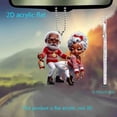 thumbnail image 4 of Creative Acrylic Flat Pendant Christmas Tree Backpack Pendant Pendant (Red), 4 of 5