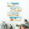 thumbnail image 3 of LAMIRO Summer Beach Signs Ocean Theme Coastal Bathroom Wall Decor Wood Sea Nautical Bathroom Decor Wooden Wall Art Plaque for Bedroom, 3 of 6