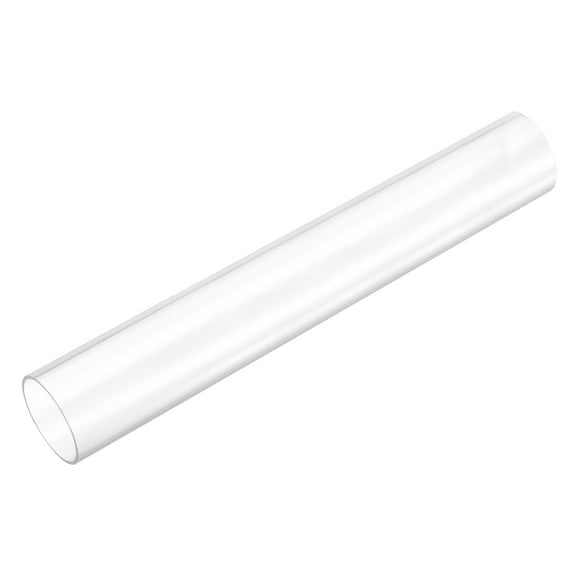 Uxcell Rigid Round Clear Tubing 22mm(7/8") ID x 24mm(15/16") OD x 0.5Ft(150mm) Length Plastic Tube