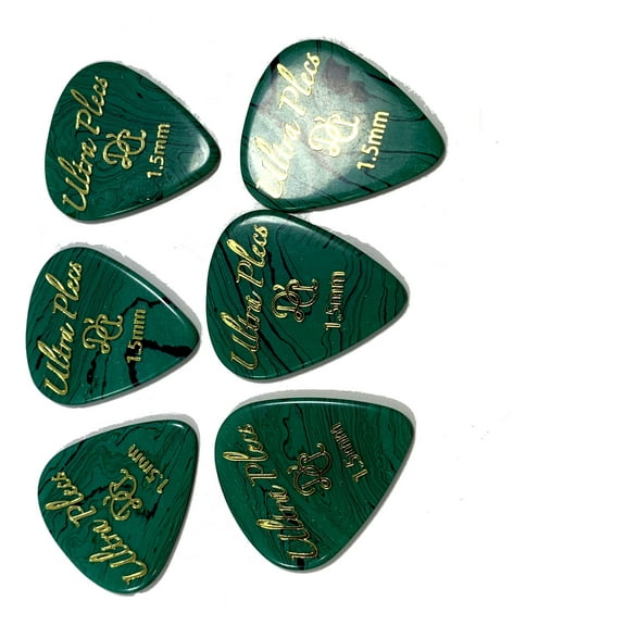 D'Andrea Guitar Picks Ultra Plecs Gemstone 1.5mm 6-Pack