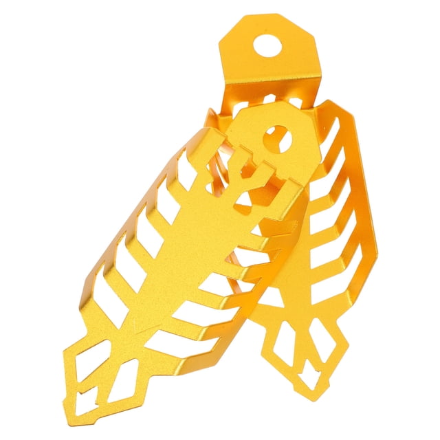 ETHZZLE 1Pair Motorcycle Front Lower Fork Covers Golden with Quick Setup and Comprehensive Fork Safeguard