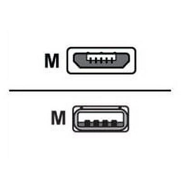 iEssentials 4 Inch Tangle-Free Micro USB Cable