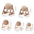 thumbnail image 4 of Sisal Rope Ball Cat Toy,Sisal Rope Ball Cat Scratching Tool Wooden Shelf Cat Climbing Frame Compact and Lightweight, 4 of 10