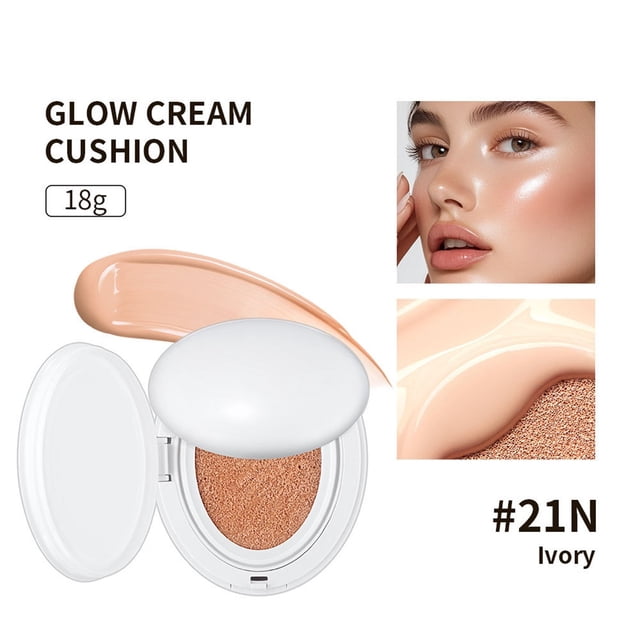 Beauty Concealer Glass Skin With Cushion Foundation Long Lasting Lightweight Buildable Coverage Semi Finish For All Skin Types Including Dark Skin 18Ml, Concealer for Women