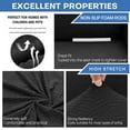 thumbnail image 6 of XYMHUN 1-Piece Armchair Sofa Cover Non-Slip Couch Cover Stretch Armchair Slipcover Machine Washable Furniture Protector,Armchair Black, 6 of 7
