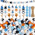 thumbnail image 1 of Juego de abalorios de madera Cinnvoice, 240 unidades, con diseño invernal, cuerda de 10 m, 1 of 6