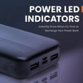thumbnail image 2 of Emerge Helix TurboVolt+ 20,000 mAh Power Bank avec USB-A and USB-C Ports, Noir, 2 of 4