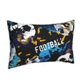 thumbnail image 2 of Naloa Football Pillowcase, Throw Pillowcase, Wrinkle-Free, Stain-Resistant with Hidden Zipper for Bedroom Sofa - 16"x24", 2 of 9
