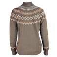thumbnail image 2 of Suéter nórdico de punto para mujer, jersey con cuello vuelto, Jersey informal, Top cálido de invierno, 2 of 3