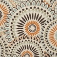 thumbnail image 7 of SAFAVIEH Veranda Petra Geometric Indoor/Outdoor Area Rug, 5'3" x 5'3" Round, Cream/Chocolate, 7 of 7
