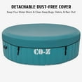 COZ 6 Person Inflatable Hot Tub 7ft Indoor Outdoor Spa with 130 Jets