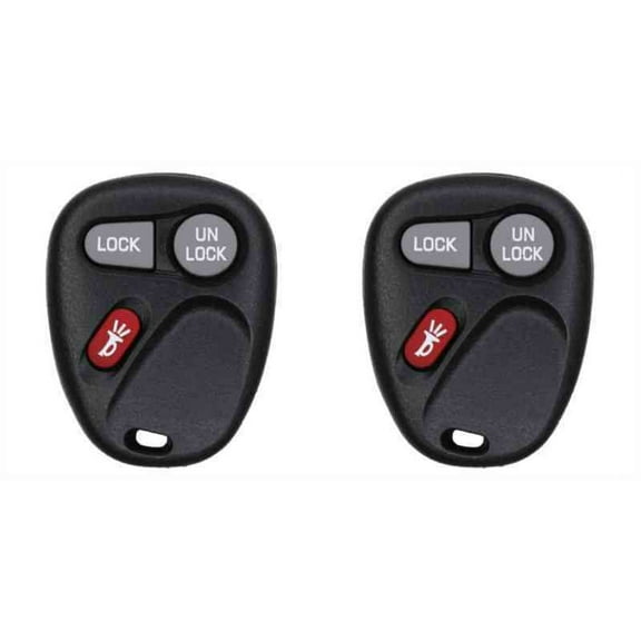 Eye4Techs Car Key Fob Keyless Entry Remote for Cadillac Escalade 2002 FCC KOBLEAR1XT Part Number 15042968 Pack of 2