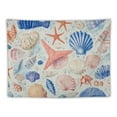 thumbnail image 5 of BCIIG Seashells Starfish Kitsch Movement Tapestry Wall Hanging Unique Style Graphic Tapestries Home Wall Decor Art for Living Room Bedroom Apartment Farmhouse Dorm 40x60inch, 5 of 6