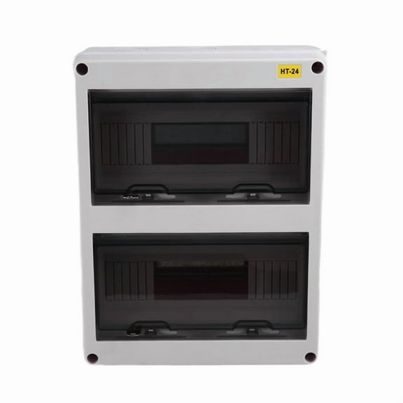 HTSeries Junction Box 24WAY IP65Waterproof Distribution Box Outdoor ABS Electrical with Lock Piece for Circuit Breaker,A,1 x IP65 Mcb Breaker Box
