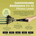 thumbnail image 4 of Set de bandas de resistencia Retrospec de 5 piezas para entrenamiento con manijas, 4 of 7