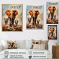 thumbnail image 4 of Designart "Parade of Elephants" Animals Floater Framed Wall Art Living Room, 4 of 7