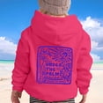 thumbnail image 5 of WOYY Girls Palm Graphic Hoodie Kids Preppy Pullover Pocket Hooded Sweatshirt, Sizes 1-13, 5 of 6