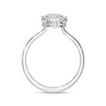 thumbnail image 4 of Solitaire Wedding Engagement Ring for Women | Center 8.5mm Round Cut Lab Created Moissanite Promise Rings in 14K White Gold Over Sterling Silver Jewelry Gift for Her, Size 8.5, 4 of 6