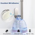 thumbnail image 5 of IVV Toilet Paper Holder Self Adhesive, Premium Thicken SUS304 Stainless Steel Rustproof Adhesive Toilet Roll Holder no Drilling for Bathroom, Kitchen, Washroom (1 Pack, Brushed Nickel), 5 of 10