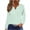 Mint Green, variant on Women's Loose Fit Long Sleeve Crewneck Tops Shirts Blouses Solid Color Plain Casual Daily Wear Business Casual Work Office Fashion Essential Gift for Women | CSEONE,Light Blue XL