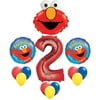 Elmo Sesame Street #2 2nd Second Birthday Party Supply Balloon Mylar Latex Set