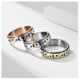 thumbnail image 3 of Anillos para la ansiedad, anillo giratorio de acero inoxidable para mujeres y hombres, 3 of 3