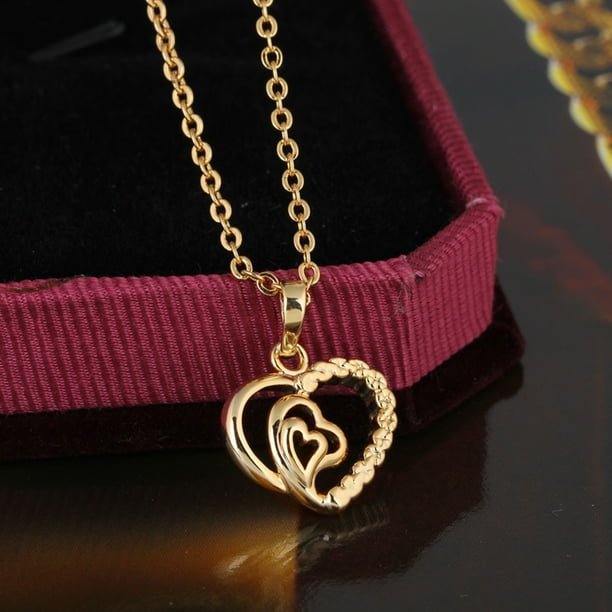 Heart shape chain pendant best sale