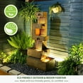 thumbnail image 6 of Garden Springs Zen Zone 47.44“ Polyresin Water Fountain with LED Lights & Pump, 6 of 7