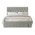 thumbnail image 5 of HMD Deborah King Tufted Upholstered Storage Panel Bed, Gray, 5 of 5