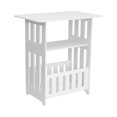thumbnail image 1 of Lipstore Side Table End Table Multifunctional Practical Storage Shelf Small Bedside Table Corner Table for Cafe Hotel Lounge Room Dorm Height 50cm, 1 of 8