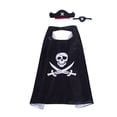 thumbnail image 1 of Pirate Costume Set Creative Dress up Set Pirate Cloak with Hat & Eye Patch, 1 of 5