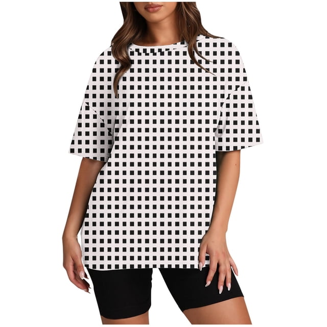 Birdeem Blouses pour Femmes Mode Imprimée T-Shirt Ample à Manches Courtes Chandail Tops