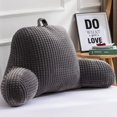 thumbnail image 4 of ANHXN Reading Pillow Bed Wedge Backrest with Arm Back Support, Can Sit on Bed/Sofa, Used for Recliner, Waffle Three Dimensional Design, 4 of 7