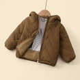thumbnail image 6 of Uobin Girls -Lined Hooded Parka Jacket, Mid-Length Winter Coat with Zip Pockets for Kids Outdoor, 6 of 7