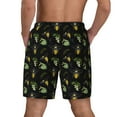thumbnail image 2 of Rocae Bee Floral for Men's Swim Trunks Quick Dry With Two Side Pockets and One Lined Patch PocketLarge, 2 of 9