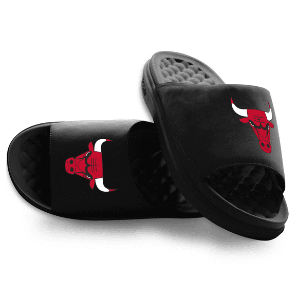 Unisex ISlide Black Chicago Bulls Primary Motive Slide Sandals
