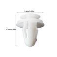 thumbnail image 4 of relayinert 50 Pieces Door Panel Fastener Car Interior Trim Fixed Clips Set Bumper Lightweight Clamp Convenient Push Retainer White 1Set, 4 of 6