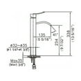 thumbnail image 3 of Dawn USA Dawn Brushed Nickel Single-lever Square Tall Lavatory Faucet, 3 of 3