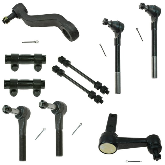 TRQ Tie Rod Pitman Idler Arm Sway Bar Link Steering Suspension Kit Set 10pc New PSA59783 Fits select: 1994-1999 DODGE RAM 1500