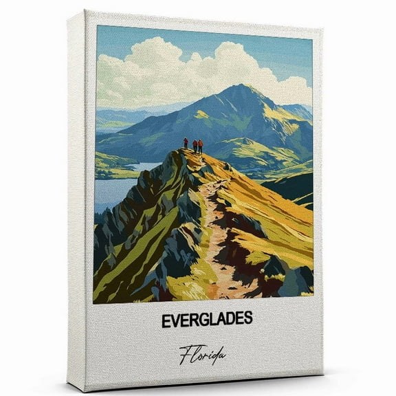 Everglades Travel Canvas Art – Stunning Travel Wall Print Florida Canvas Inspired Artwork to Elevate Your Living Room or Office – Ready to Hang