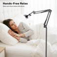 thumbnail image 3 of Soporte magnético de pie para celular Kefotic para cama, ajustable para mesa de noche, compatible con iPhone MagSafe, soporte para celular en cabecera para leer, 3 of 7